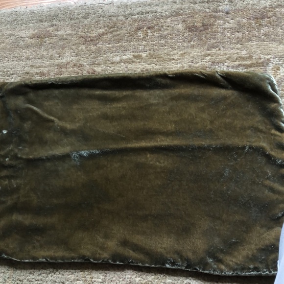 Bohemian Double faced, tailored, Velvet, chiffon Shawl Decorated w/Black Beads - Picture 12 of 16